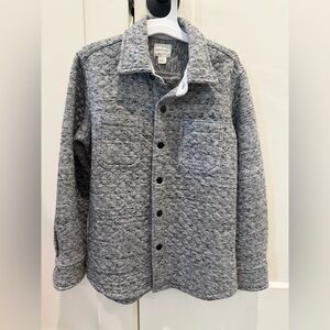 Crewcuts Grey Quilted Button-Front Shirt Jacket